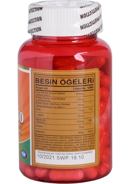 Saw Palmetto Complex 450 mg 100 Kapsül