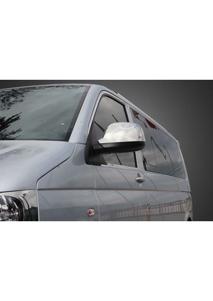 Volkswagen T5 Transporter (03-10) Ayna Kapağı 2 Parça Abs Krom