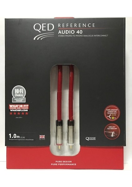 Qed Qe-2453 Reference Audıo 40 - Rca Interconnect Kablo  1 Metre