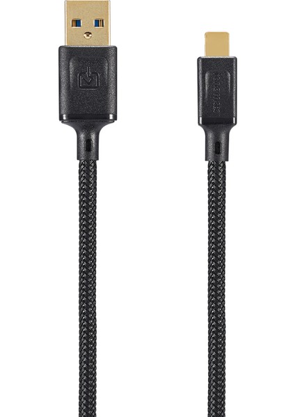 Ultra Toughness Micro USB Dayanıklı Örgülü Şarj Aleti - Siyah - 1.2m