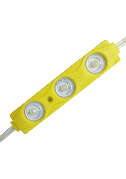 Amber LED Mercekli Modül Led Sarı (Amber) 1.5W | 5 Adet