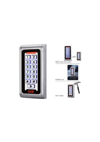 E-2 RFID Şifreli Kartlı Elektronik Kapı Açma Kilidi - Su Geçirmez