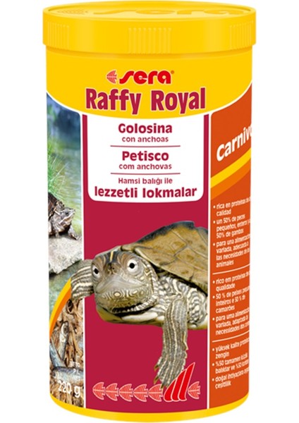 Raffy Royal 1000ml Kaplumbağa Yemi Lezzetli Lokmalar