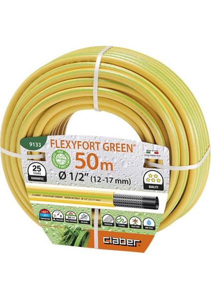 9133 Hortum Flexyfort Green 50M Çap 1/2"