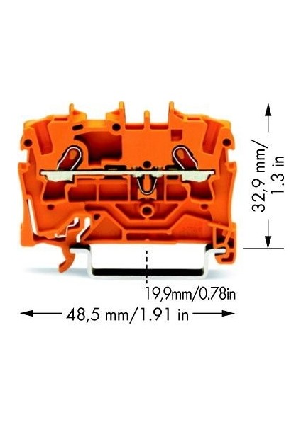 2001-1202 2.Li İletkenli Turuncu Klemens fiyatları