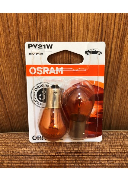 7507 Py21W 12V 21W 93 Sinyal Sarı Amber 2'li Set