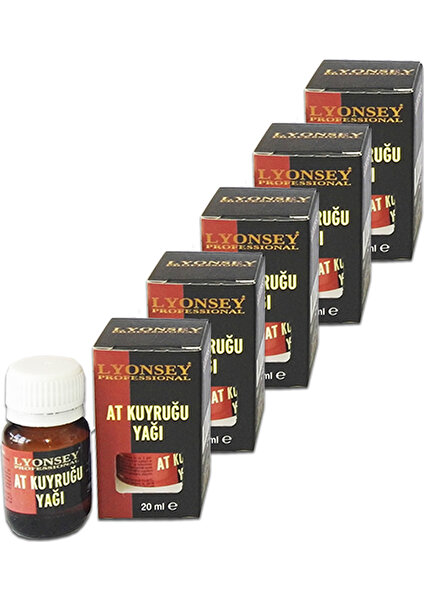 Lyonsey Professional At Kuyruğu Yağı 20 ml 5 Adet