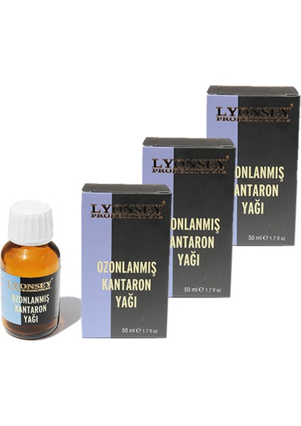 Ozonlanmış Kantoron Yağı 50 ml 3 Adet