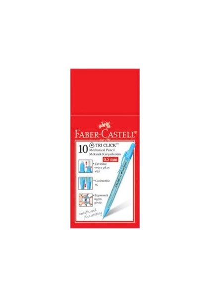 Faber Castell Tri Click Versatil Kalem 0.7mm 10 Adet