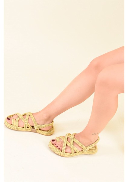 Sarı Kadın Sandalet F470135104 fiyatları