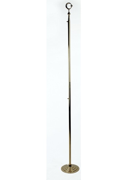 Bayrak Direği- Makam Bayrak Direği Sarı 225cm, Ay Yıldızlı