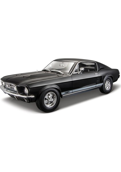 1967 Ford Mustang GTA Fastback 1:18 Model Araba Siyah