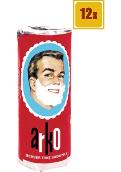 Berber Tıraş Sabunu 75 gr 12'li Set