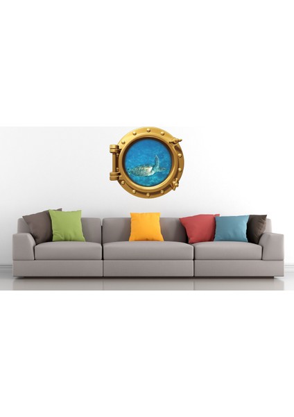 Gemi Denizaltı Pencere Deniz Kaplumbağası Duvar Sticker fiyatları