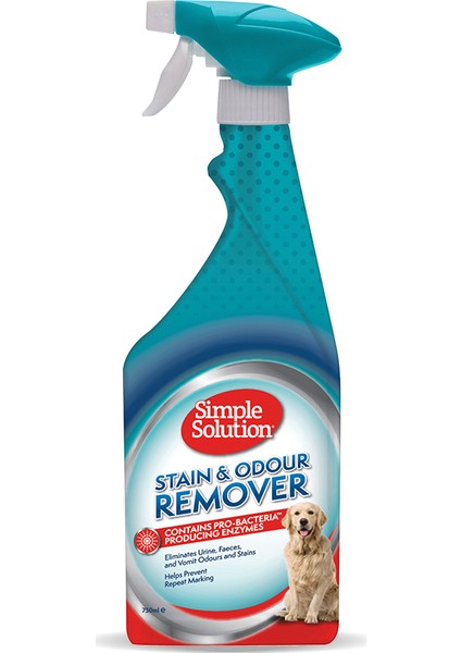 Simple Solution Köpekler için Leke ve Koku Giderici Spray