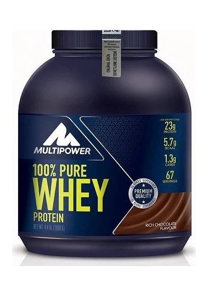 %100 Pure Whey Protein 2000 Gr