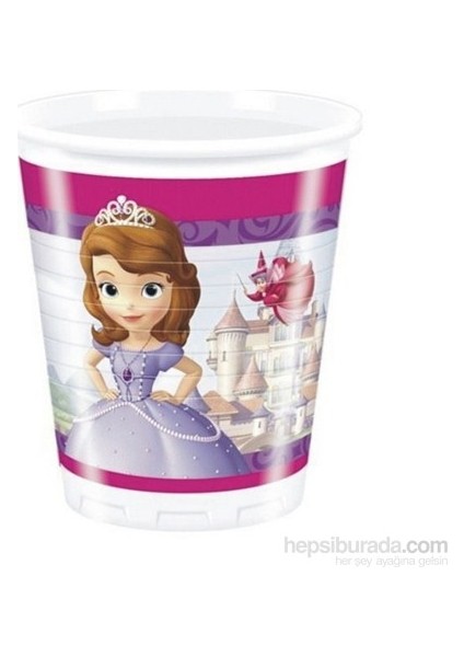 Prenses Sofia The First - Bardak - 200 cc - Pakette 8 Adet