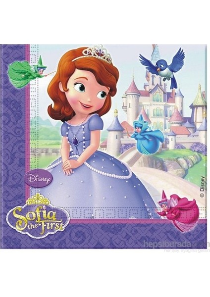 Prenses Sofia The First - Peçete - 20 Adet