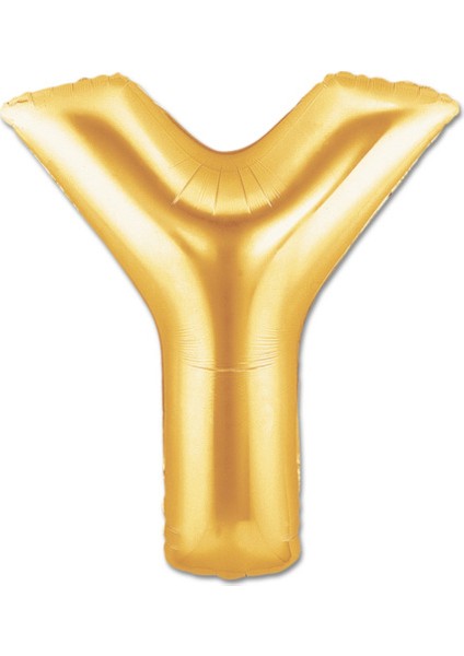 Y Harfi Gold Folyo Balon 90Cm