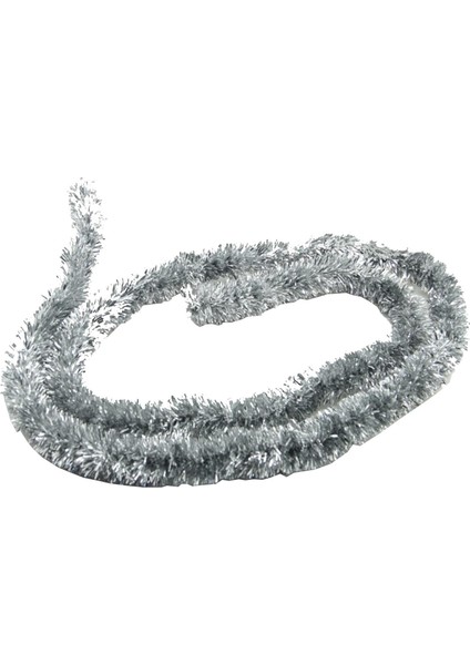 1 Adet Gümüş Gri Boyun Süsü Parlak Yılbaşı Ağacı Süsü