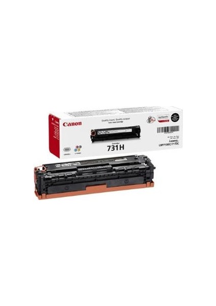 Lbp7100Cn Crg-731H Bk 2.400Sayfa Siyah Toner