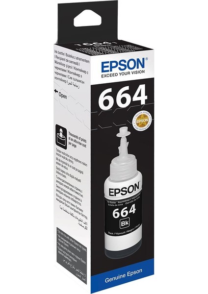T6641 L100- L200- L300 Black Mürekkep 70Ml