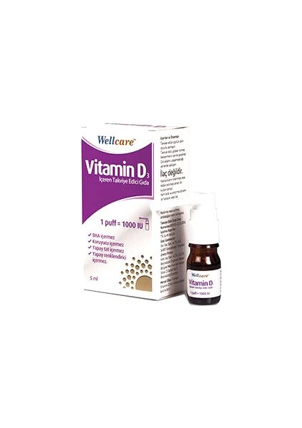 Vitamin D3 1000'LÜ 5 ml