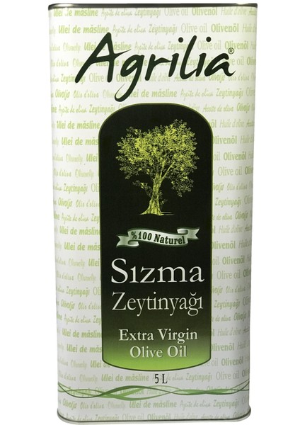 Naturel Sızma Zeytinyağı Teneke Kutu 5 lt