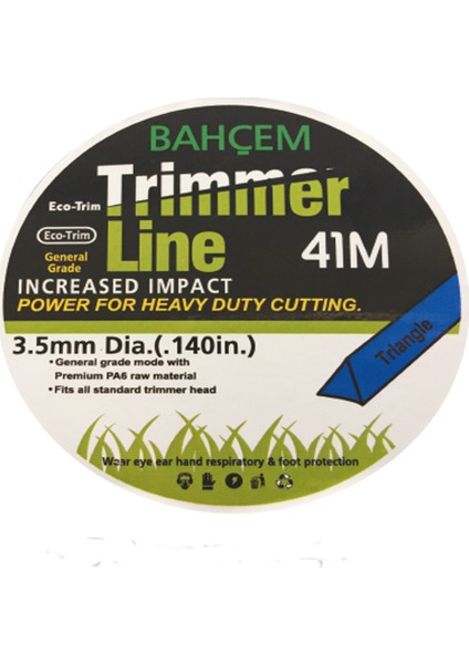 Benzinli Makinalar İçin Misina Üçgen 3 50Mm
