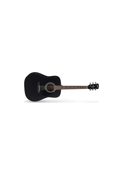 Elektro Akustik Gitar, Siyah Satin, Ladin