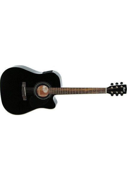 Elektro Akustik Gitar, Siyah Satin, Fishman Classic