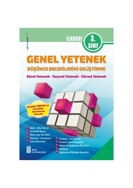 Ata Yayıncılık 3. Sınıf Bilsem Genel Yetenek Düşünce Becerilerini Geliştirme