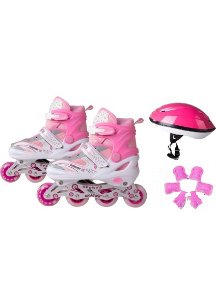 Işıklı Yarı Profesyonel Paten Seti