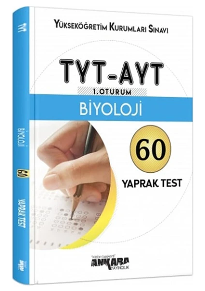 Ankara Yayıncılık TYT - AYT Biyoloji 60 Yaprak Test