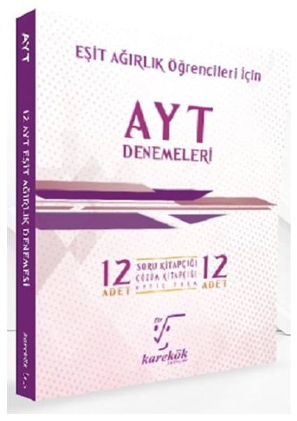 AYT 12'li Deneme Seti [Eşit Ağırlık]