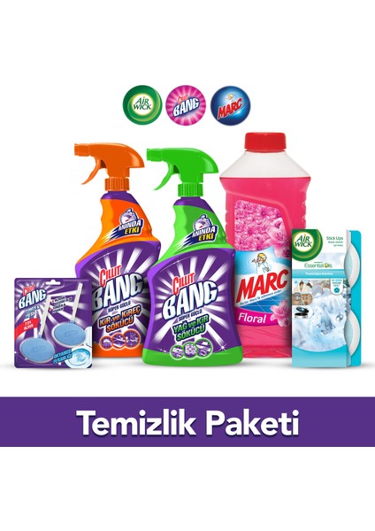 Bahar Temizliği Paketi(Cillit Bang + Air Wick  + Marc)