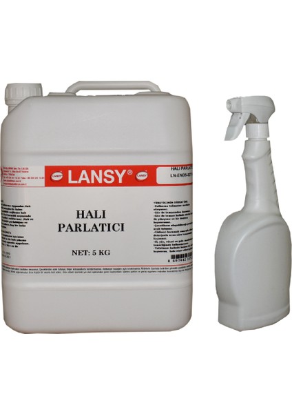 Halı Parlatıcı 5 kg Konsantre 1/3 + Uygulama Spreyi