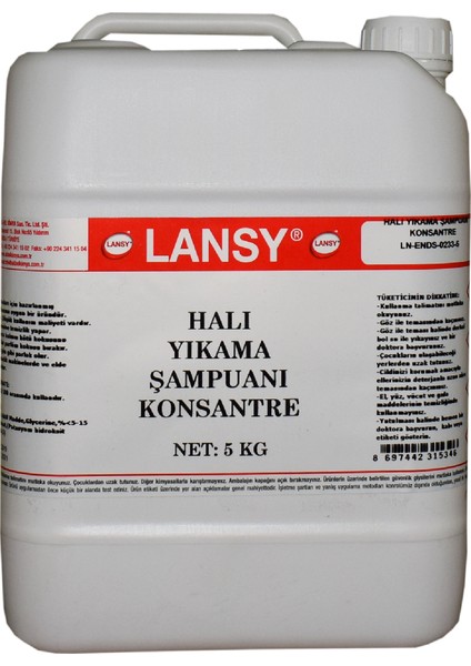 Halı Yıkama Şampuanı Konsantre 5 kg 1/100
