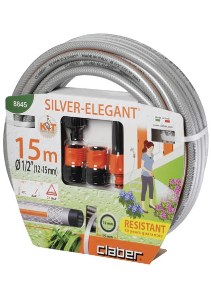 8845 Silver Elagant Kit 15 Mt.Hortum Ve Sulama Seti