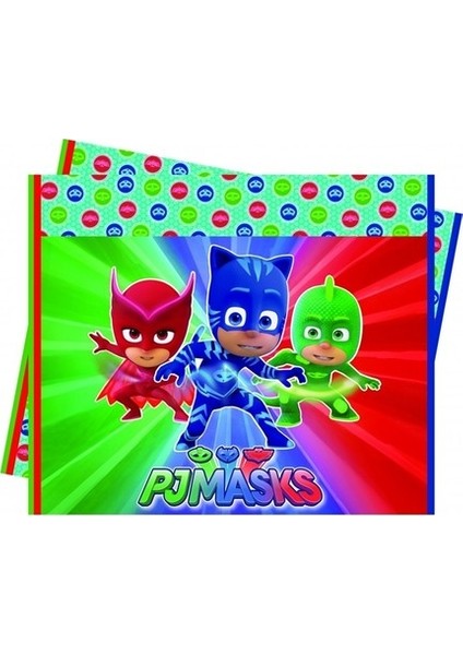 Pjmasks Pijamaskeliler Masa Örtüsü 120 x 180 cm Doğum Günü Süsleme