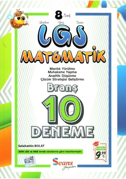 Seans Yayınları 8. Sınıf LGS Matematik 10 Deneme