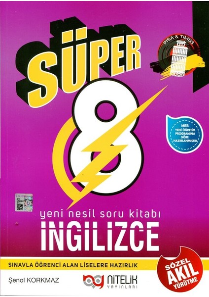 Nitelik Yayınları 8. Sınıf Yeni Nesil Süper İngilizce Soru Kitabı