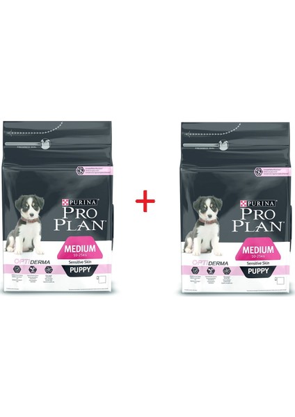 ProPlan Puppy Sensitive Somon Balıklı Yavru Köpek Maması 3 Kg X 2 Adet