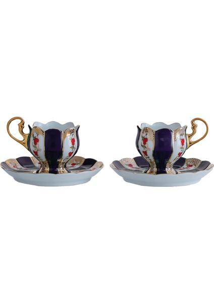 El Dekoru Aales 6 Parça 2 Kişilik Türk Kahvesi Fincan Takımı