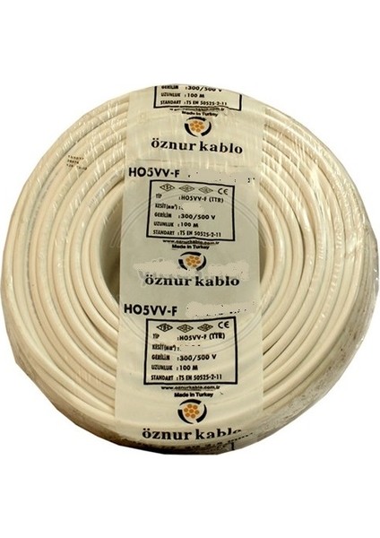 Kablo 2X0.75 Mm Ttr 100 Metre