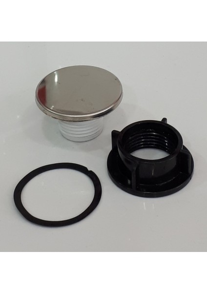 Krom Evye Batarya Delik Kapama Çelik Tapası - Lavabo İptal Tıpası fiyatları