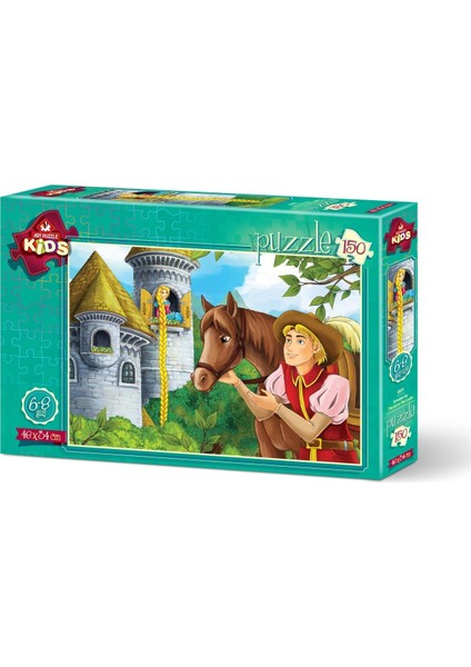 Art Çocuk Puzzle Şatodaki Kız 150 Parça Puzzle