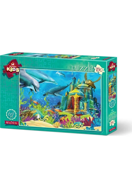 Art Çocuk Puzzle Su Altı Kalesi 150 Parça Puzzle