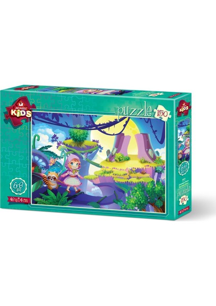 Art Çocuk Puzzle Arkadaşım Rakun 150 Parça Puzzle