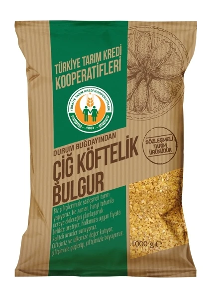 Tarım Kredi Çiğ Köftelik Bulgur 1 kg